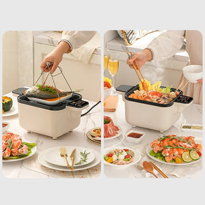 Multifuncation Intelligent Automatic Stir-fry Meal Cooking Pot Robot Rice Cooker Food Steamer Soup Stew Heater Frying Hotpot Wok - Stereotech