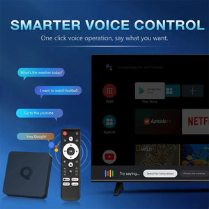 Android 14 TV Box Q1 ATV Quad Core H313 Dual Wifi 2.4G&5G BT 8K Video Set Top Box Ram 4GB 8GB Rom 64GB 128GB Audio Midea Player