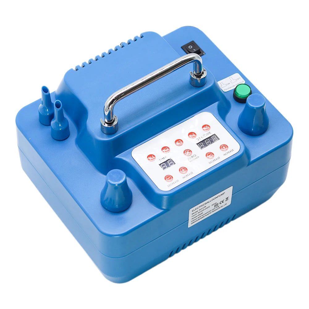 Electric Balloon Pump 800W With Timer Dual Holes Professional Inflator With Memory Function Foot Switch 800W