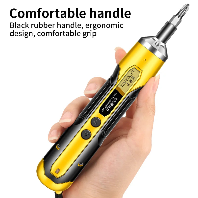 LUXIANZI Cordless Electric Screwdriver Set Power Tool Household Combination Rechargeable Battery Mini Drill Magnetic Bit