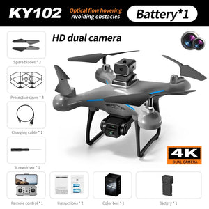 KBDFA KY102 Drone Professional 4K HD Camera RC Aerial Photography Brushless Motor WIFI Lifting Obstacle Avoidance RC Quadcopter