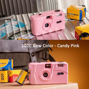 Kodak M35 Retro 135 35mm Reusable Film Camera Yellow/Classic Blue/Flame Scarlet with Flash Function Reusable Film Camera