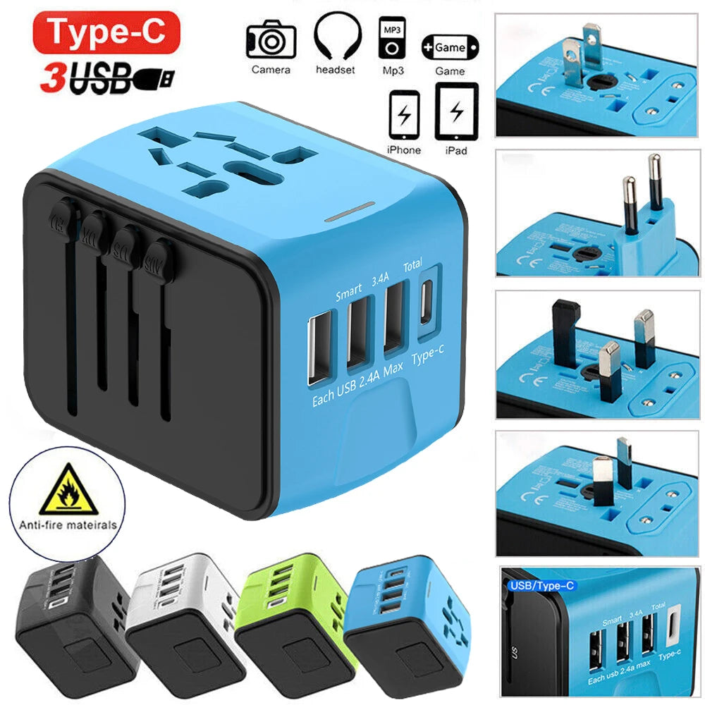 Universal Travel Plug Adapter - Stereotech