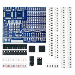 SMT SMD Electronic Component Welding Practice Board Soldering DIY Kit Resitor Diode Transistor By start Learning Electronic