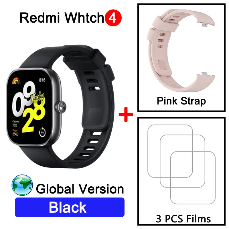 Global Version Redmi Watch 4 Ultra Large 1.97&#39;&#39; AMOLED Display GPS GNSS Smartwatch Bluetooth Phone Call Smart Sleep Monitoring