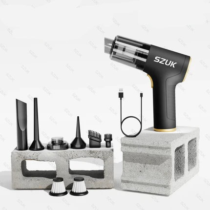 Car Vacuum Cleaner Mini Powerful Strong Suction 2024 Brushless Motor for Car Home Appliance handheld Wireless Cleaning Machine - Stereotech