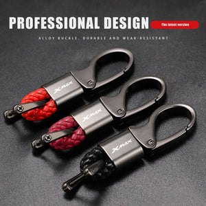 New For YAMAHA XMAX X-MAX 125 250 300 400 XMAX300 XMAX250 Accessories Custom LOGO Motorcycle Braided Rope Keyring Metal Keychain