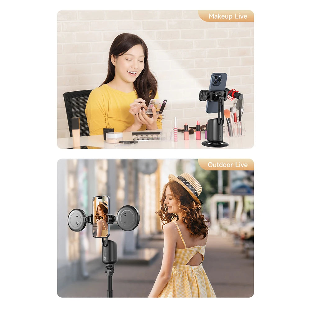 Mobile Gimbals Stabilizer For Smartphones Fully Automatic Tracking Gimbals For Streaming Video - Stereotech