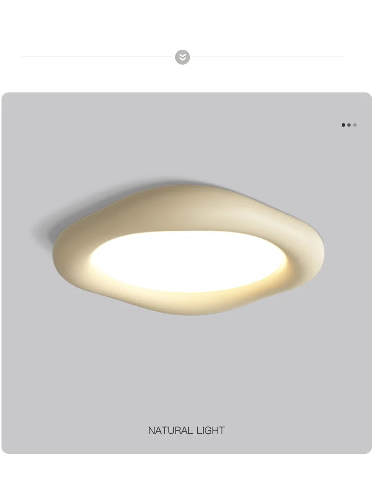 Led Bedroom Ceiling Lamp New Resin Cream Style Modern Minimalist Eye Protection Children&#39;s Room Lights Master Bedroom Lamps