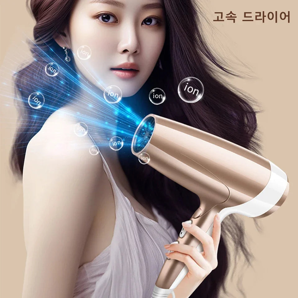 High Power Wind Hair Dryer 2000W High Power Negative Ion Quick Drying Home Hair Styling Professional Hair Dry Care