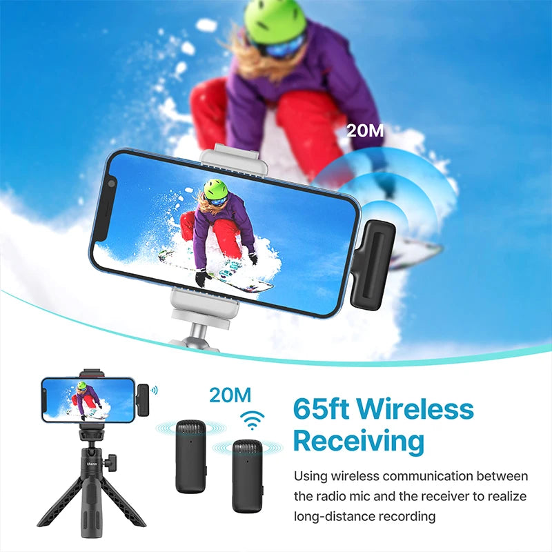 Professional Portable 20M Ulanzi Microphone - Stereotech