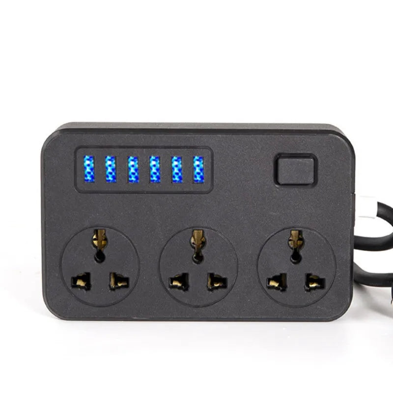 Power Multi Tap Universal Plug EU US UK Outlet Power Strip with 2 m Extension Cord AC Type C USB Port Charge Electrical Socket