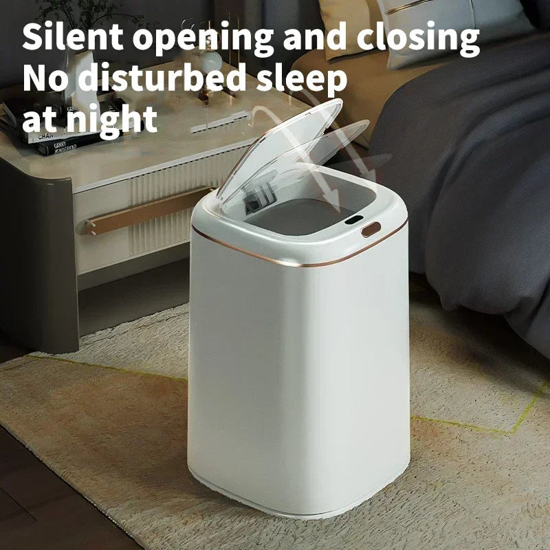 40L Smart Trash Can Large Capacity Automatic Sensor Waste Garbage Bin Kitchen Barthroom Dustbin Electric Touchless Wastebasket