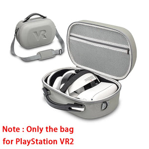 for PSVR2 Storage Bag VR Headset EVA Hard Waterproof Protective Box Portable Strap Handbag VR Carrying Case for Apple Vision Pro