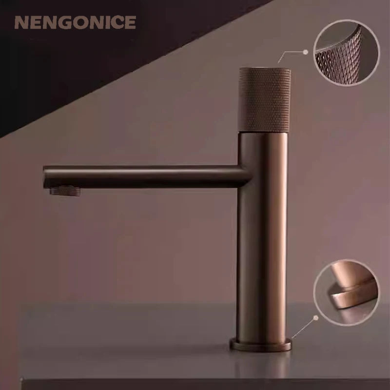 Bathroom basin mixer faucet washbasin shower room  counter basin ceramic toiletries smart Bath wc  tapple hot &amp; cold matt black