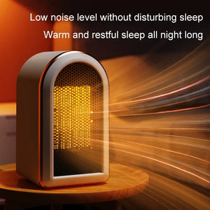 Electric Air Heater Hot Blower Portable Desktop Fan Stove Warm Mini Radiator Home Office Room Warmer for Winter Low Consumption