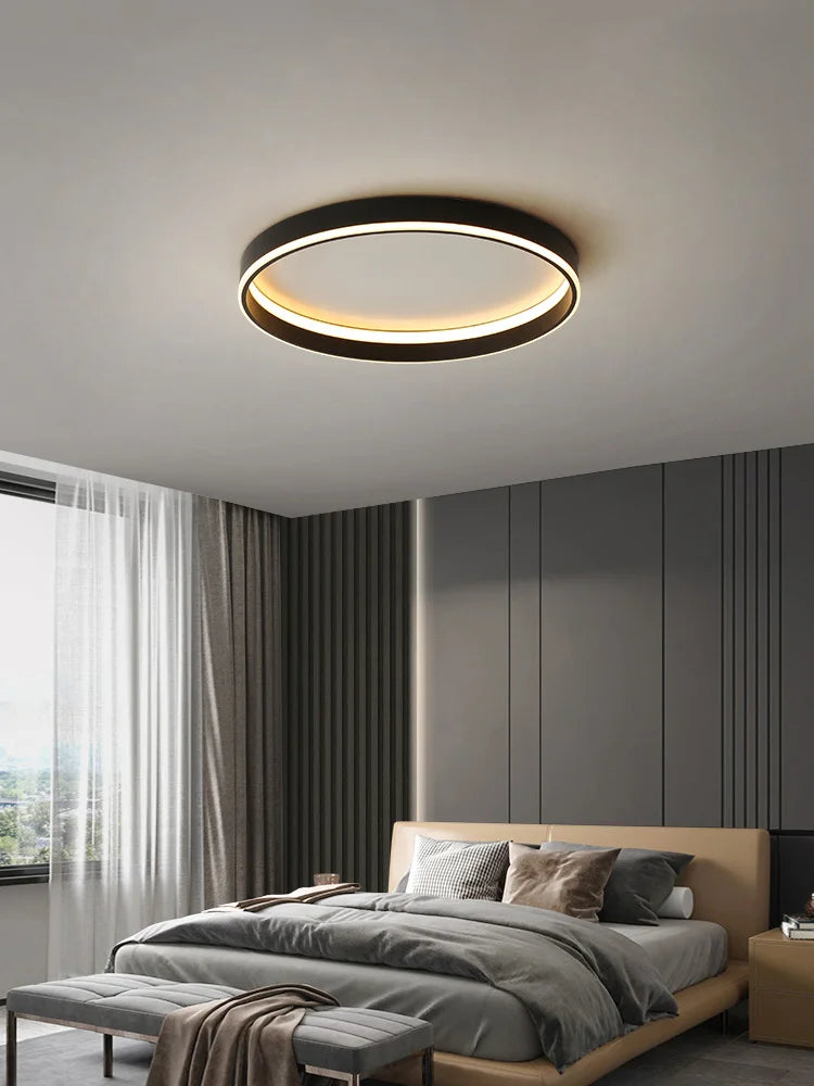 Bedroom lamp ceiling lamp led warm romantic decoration creative Nordic lights modern minimalist room master bedroom ceiling lamp