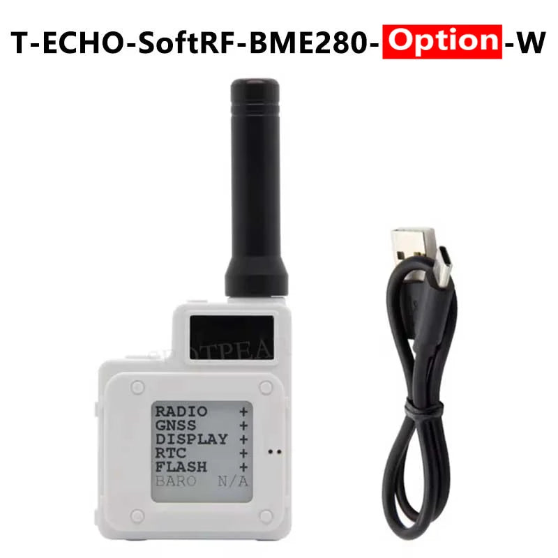 For TTGO T-Echo NRF52840 SoftRF/Meshtastic LoRa SX1262 BME280 GPS GNSS L76K E-Paper 1.54inch NFC For LILYGO