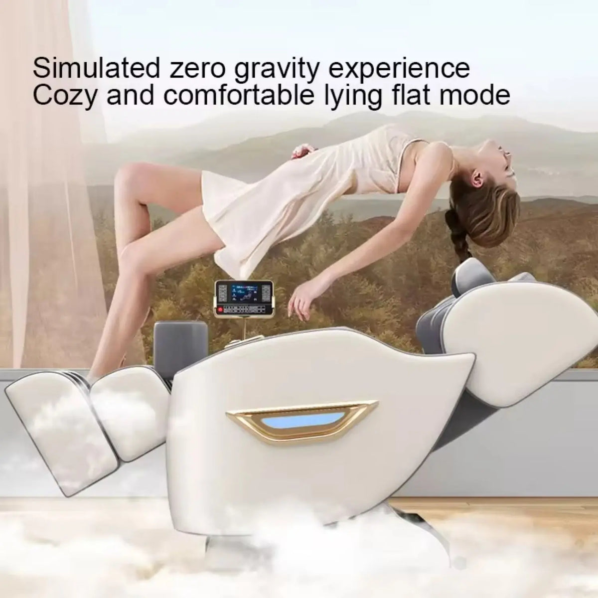 Luxury Electric Leisure Massage Chair Zero Gravity Intelligent Full Body Multi-Function Bluetooth Music U-Shaped Pillow+Shortcut