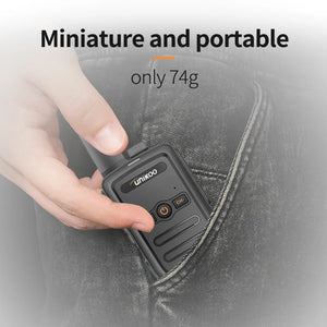 UNIKOO Walkie Talkie UK224 4 pcs Mini Portable Two Way Radio PMR FRS Handheld Radio Comunicador Long range Kids Walkie Talkies