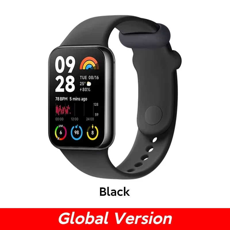 Xiaomi Mi Band 8 Pro Global Version Smart Wristband1.74&quot; Color Square AMOLED GNSS Blood Oxygen Heart Rate Monitor Bluetooth 5.3
