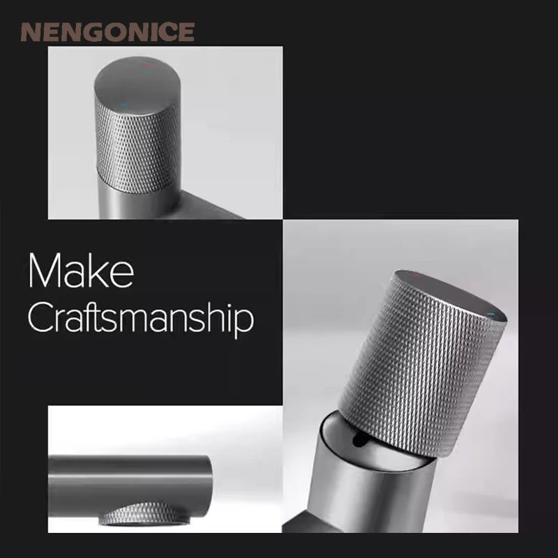 Bathroom basin mixer faucet washbasin shower room  counter basin ceramic toiletries smart Bath wc  tapple hot &amp; cold matt black