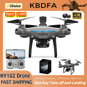 KBDFA KY102 Drone Professional 4K HD Camera RC Aerial Photography Brushless Motor WIFI Lifting Obstacle Avoidance RC Quadcopter