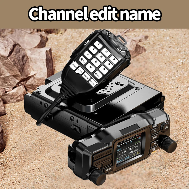 ZASTONE D500 Car Walkie Talkie 25W Mini Mobile Car Radio HF Transceiver Decoding Outdoor Communication 130-179MHZ