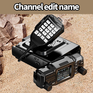 ZASTONE D500 Car Walkie Talkie 25W Mini Mobile Car Radio HF Transceiver Decoding Outdoor Communication 130-179MHZ