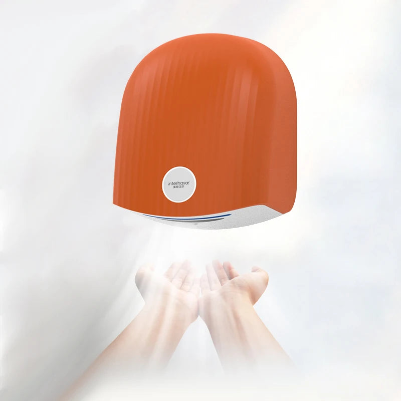 Interhasa! New Automatic Hand Dryer Hot Cold High Speed Wind Wall Induction Hand Dryers 1200W for Commercial Bathroom Toilet - Stereotech