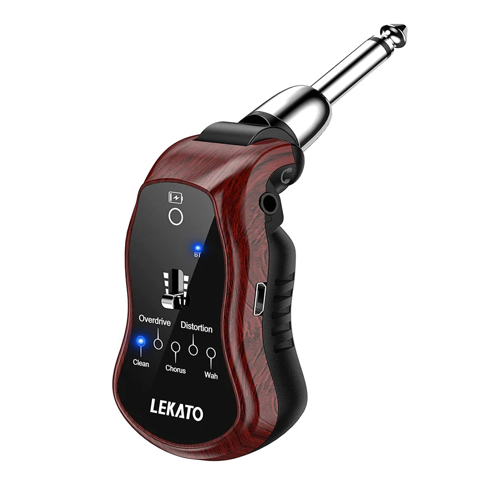 B6 Effector Bluetooth Rechargeable Electric Guitar Earphone Mini Amplifier Guitar Practice Effects Synthesizer with 5 Effects