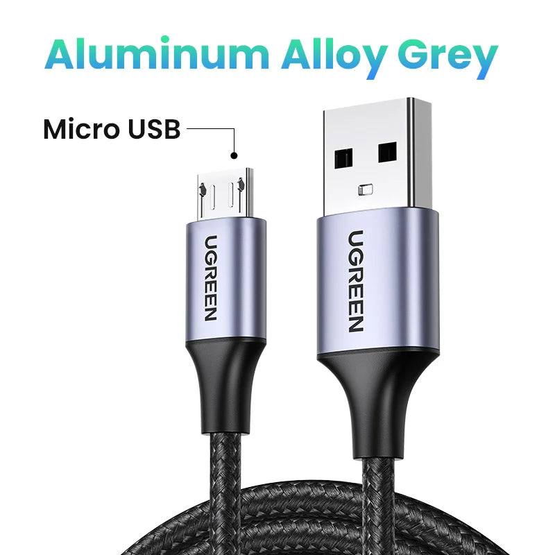 UGREEN Micro USB Cable 3A Fast Quick Charger Cable USB to Micro USB 2.0 Android Charging Cord for Samsung Galaxy S7 S6 Note Wire