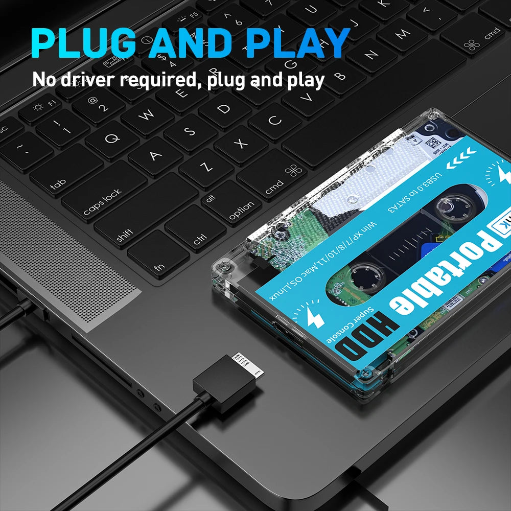 Super Console Batocera 500G External Hard Drive Disks Built-in 110000 Retro Games For PS2/PS1/PSP/SS HDD For PC Laptop Computer