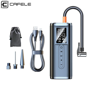 CAFELE 12V Car Air Compressor Portable Electric Air Pump Wireless Car Tyre Inflator Digital Bicycle Pump For Auto Accessories