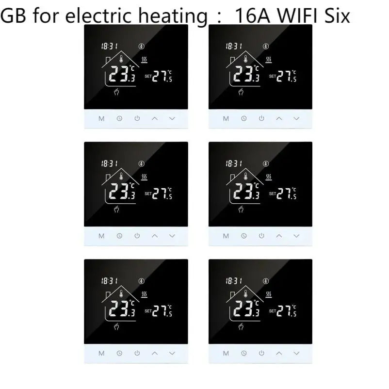 S4HGB  Wifi Smart Heating Thermostat LCD Display Voice Control Alexa Tuya Alice/ Electric/Water Floor Temperature Controller