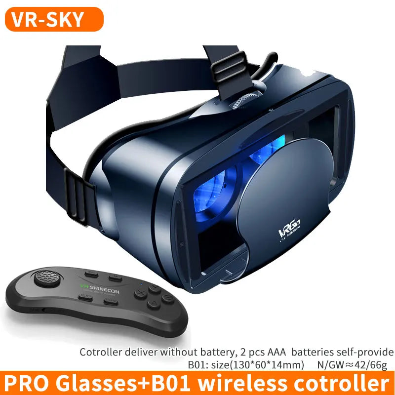 VR Virtual Reality 3D Glasses Box Headset Helmet Blu-ray VRG PRO  For IOS Android 5-7 inch Smartphone