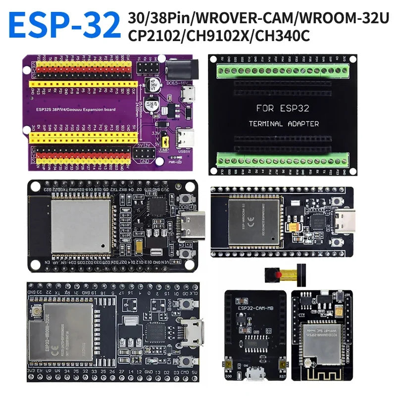 ESP32 Development Board WiFi+Bluetooth Ultra-Low Power Consumption Dual Core ESP-32S ESP32-WROOM-32D ESP32-WROOM-32U ESP 32