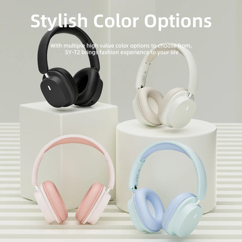 Original Bluetooth Headphone Headset SY-T2 High Quality Noise Reduction Wireless Microphone Wired Earphone Gamers Headphones - Stereotech