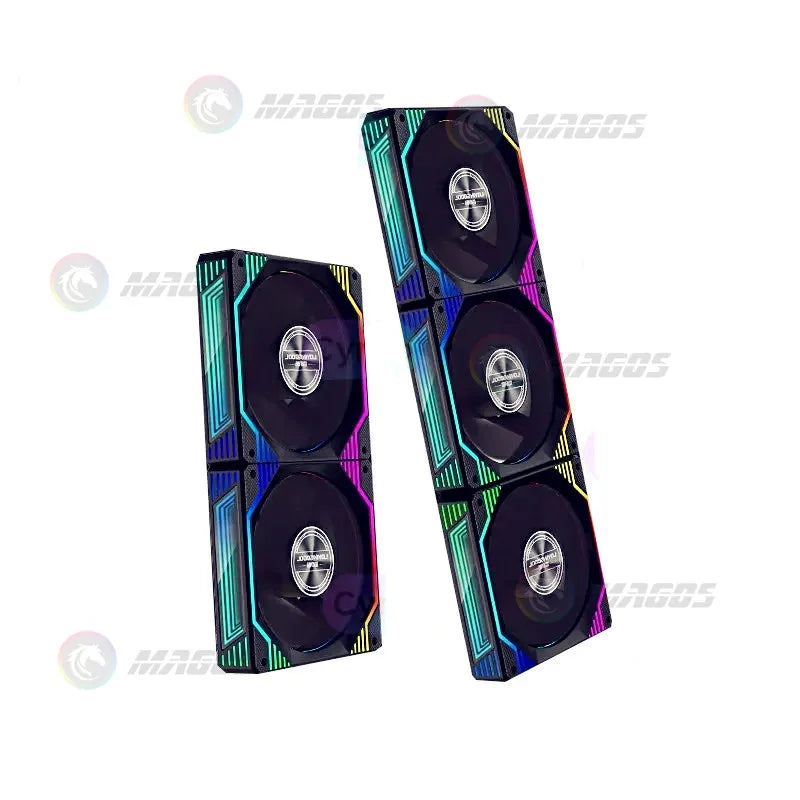 Computer Gamer Cabinet RGB Case Infinitely Mirror Type 5V ARGB + PWM Cooler Forward &amp; Reverse MB AURA SYNC Black/White - Stereotech