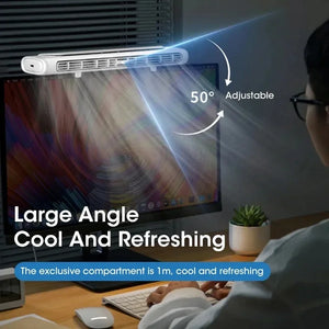 Clip-On Computer Fan Office Computer Stand-Up Desk Fan Adjustable Angle Cooling Fan Mini Air Cooler For Office Household USB Fan