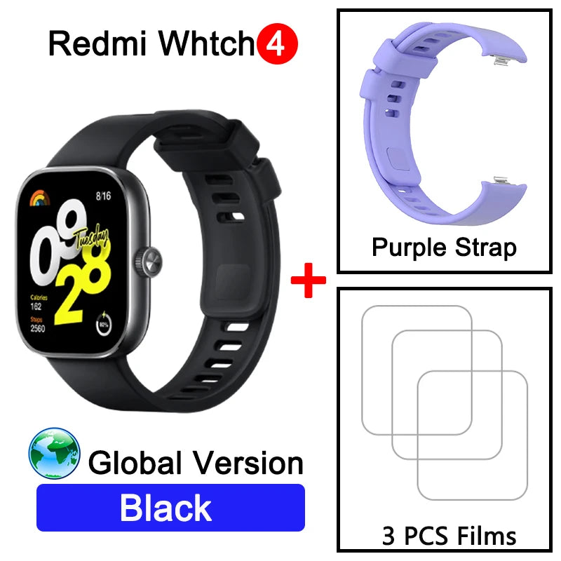 Global Version Redmi Watch 4 Ultra Large 1.97&#39;&#39; AMOLED Display GPS GNSS Smartwatch Bluetooth Phone Call Smart Sleep Monitoring