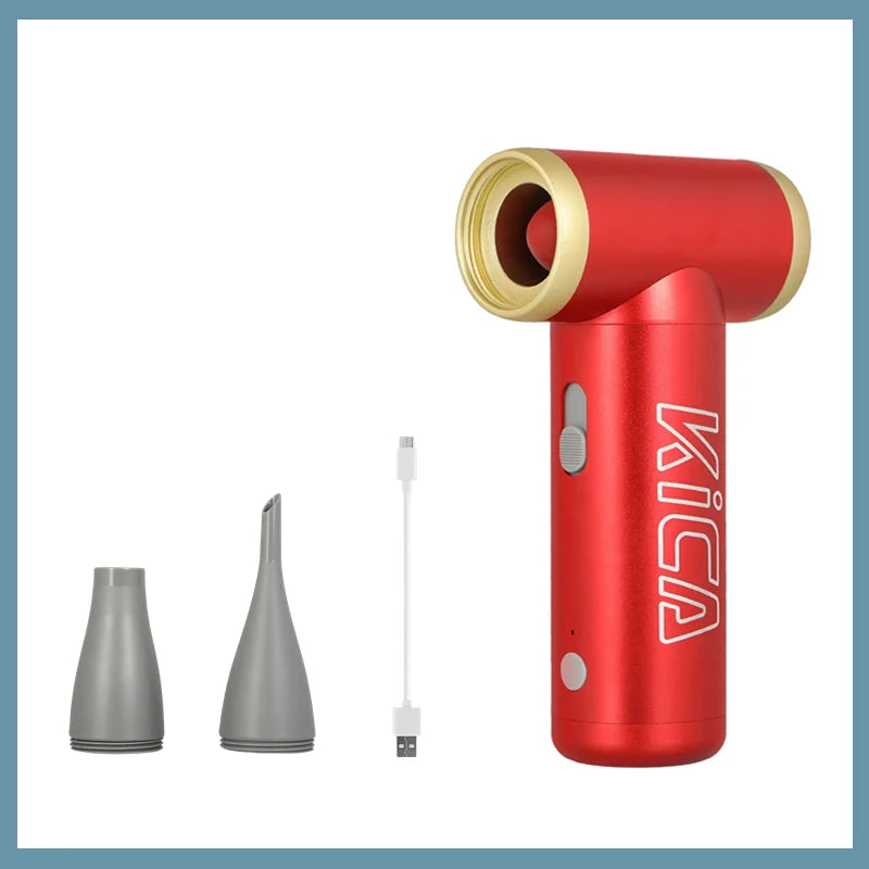 KICA Jetfan 2 Compressed Air Duster Electric Air Dust Blower Portable Cordless Computer Keyboard Cleaner for PC Car 100000RPM