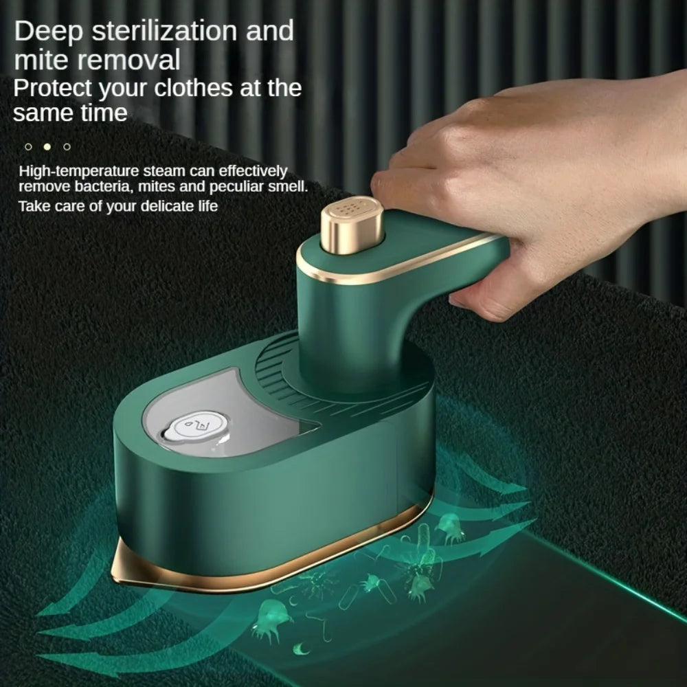 Mini Garment Steamer Steam Iron Handheld Portable Home Travelling for Clothes Ironing Wet Dry Ironing Machine - Stereotech