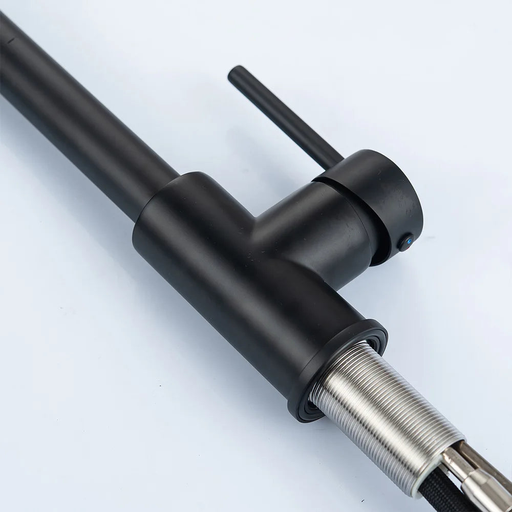 Smart Touch Kitchen Mixer Faucets with Pull Down Sprayer Matte Black Hot Cold Kitchen Sink Mixer Tap Sensor Touch Ktichen Faucet