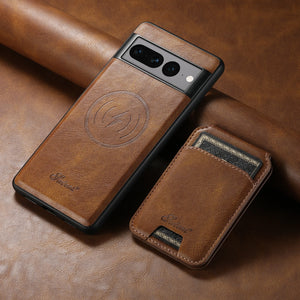 Luxury PU Leather Business Wallet Phone Case For Google Pixel 8 7 6 Pro 6A 7A  8A Magnetic Wireless Charging Card Holder Cover