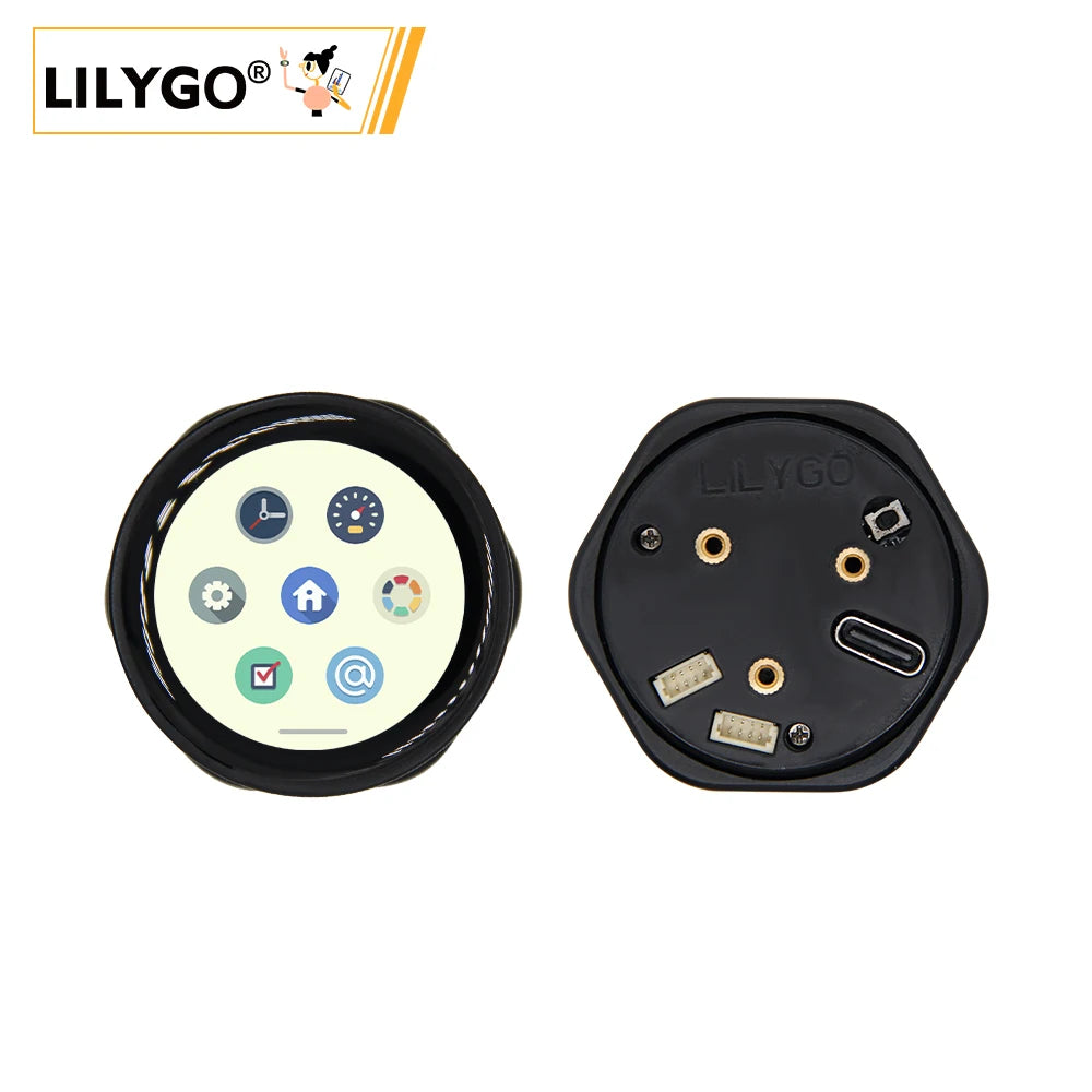 LILYGO® T-Encoder-Pro ESP32-S3 Rotary Encoder CHSC5816 ESP32-S3FN4R2 Circuit Board 1.2 inch AMOLED Touch Display Wireless Module