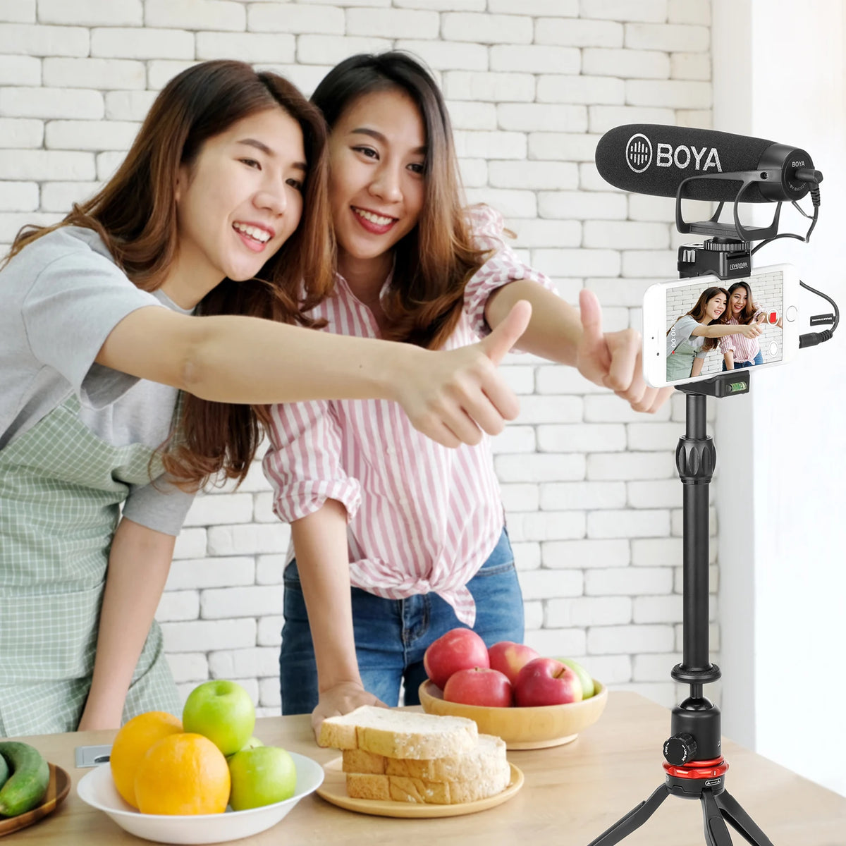 BOYA BY-BM2021 Shotgun-Mic Video Microphone Condenser On-Camera Mic for Smartphone DSLR Camera, Camcorder, Interview Recording