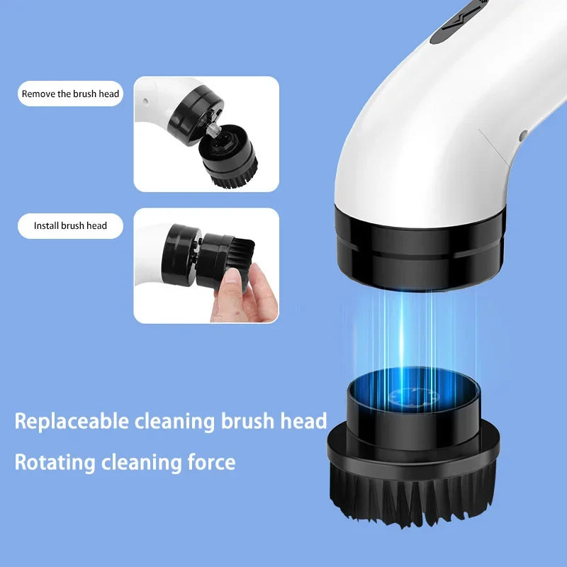 Xiaomi 9-in-1 Wireless Electric Cleaning Brush Multifunctional Rechargeable Bathroom Automatic Rotating Cleaning Machine Home