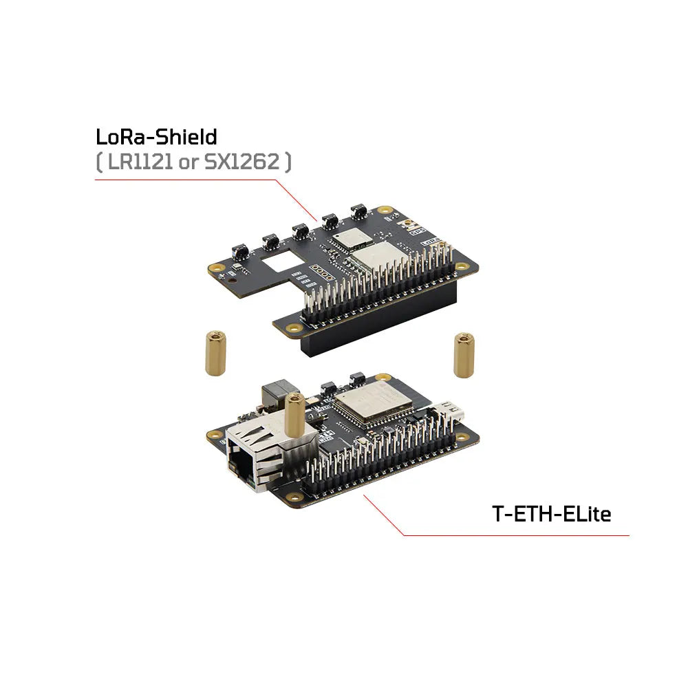 LILYGO® T-ETH-ELite ESP32-S3 Ethernet Development Board W5500 Module Scalable T-SX1302 LoRa Gateway LoRa GPS PCIE LTE Shield