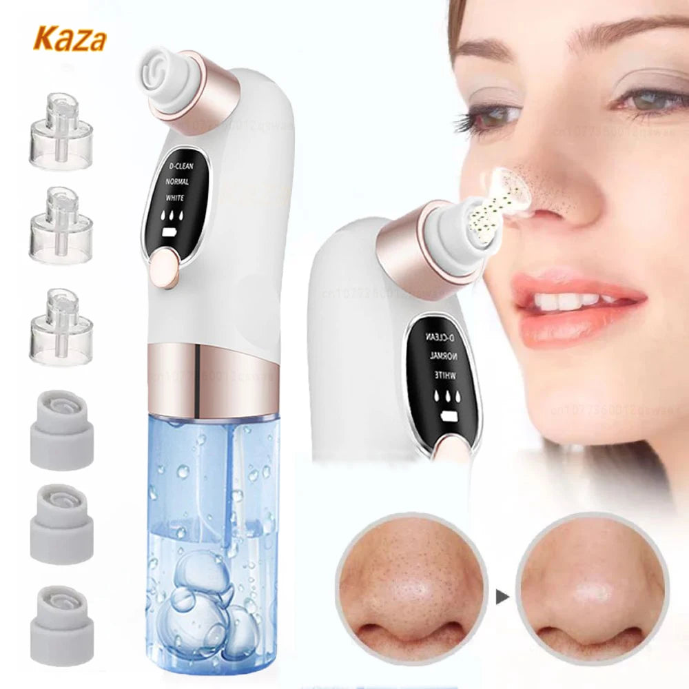 Blackhead Remover Pore Vacuum Face Cleaner Electric Pimple Acne Black Head Removal USB Rechargeable Water Cycle Black Dot Remove - Stereotech